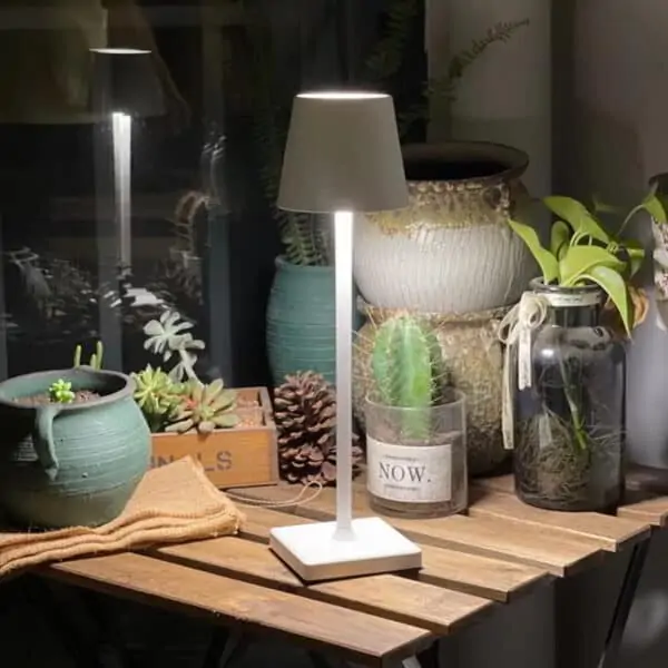 Battery powered led table lamp