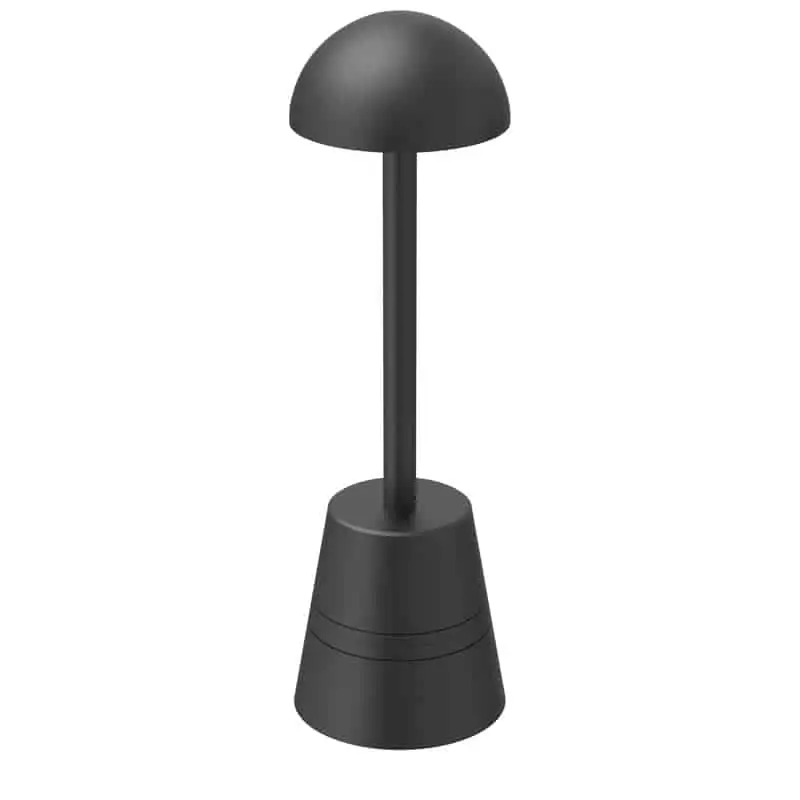 battery operated hotel black table lamp