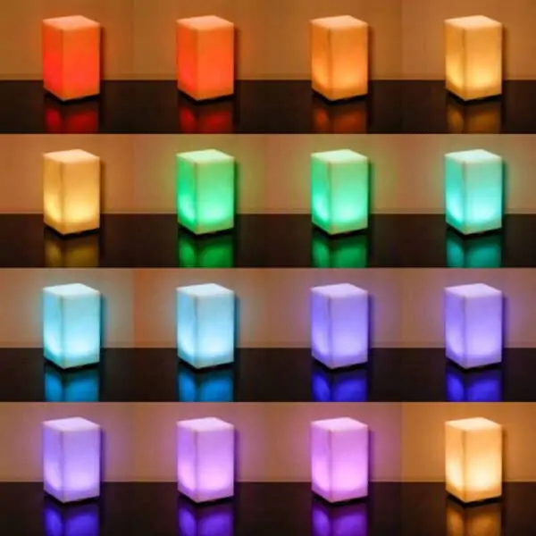 colored table lamps
