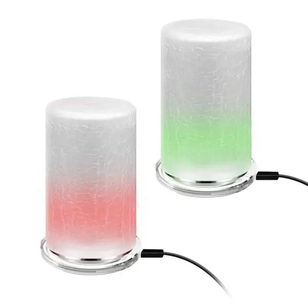hotel bedside glass lamps