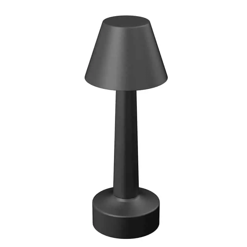 hotel black table lamp