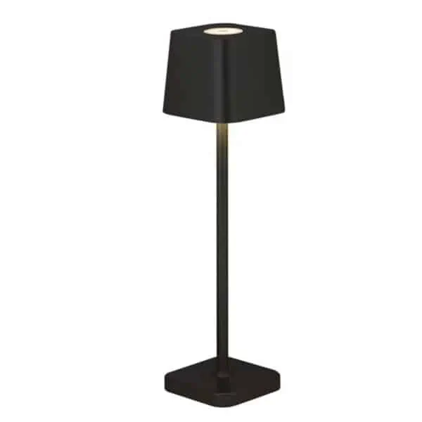 Black Rechargeable cordless lamp
