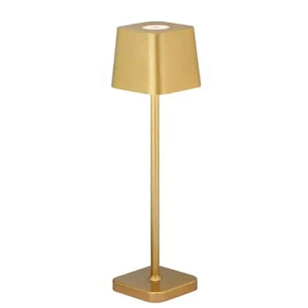 Gold Rechargeable cordless lamp