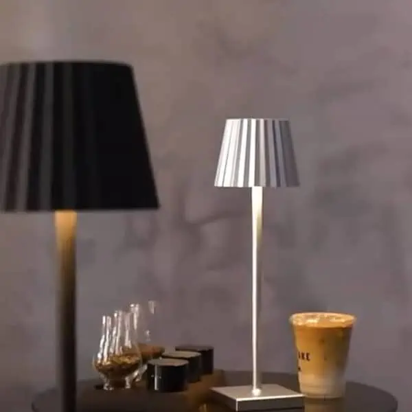 Lampshade cordless table lamp led