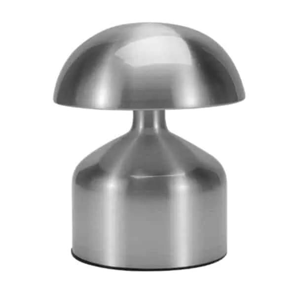 Mushroom table light silver