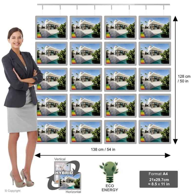 Porte Affiche Agence Immobiliere A4h 5r4c